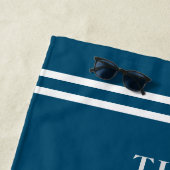 Serviette De Plage Plage de crabe côtier Maison Rustique Nom de famil (En situation)