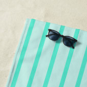 Serviette De Plage Plage de palmiers rayés (En situation)