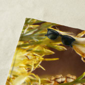 Serviette De Plage Plage de papillon jaune, Nom, (En situation)