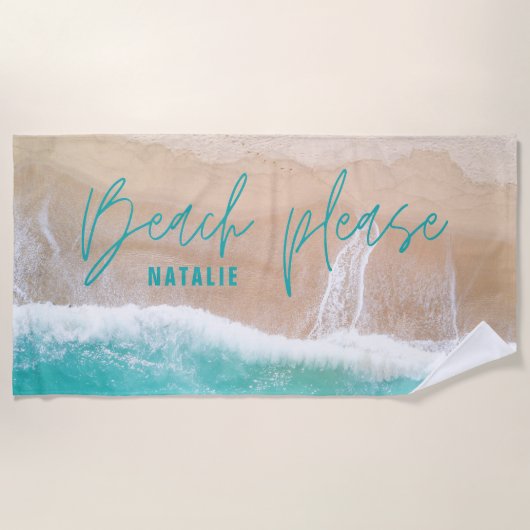 Serviette De Plage Plage de plaisance mer et sable vacances (Devant)