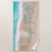 Serviette De Plage Plage de plaisance mer et sable vacances (Devant)