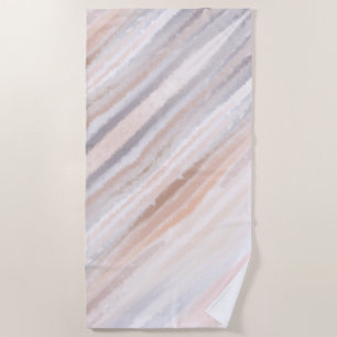 Serviette De Plage Plage de sable Été Brun Abstrait Aquarelle