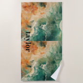 Serviette De Plage Plage d'été (Devant)