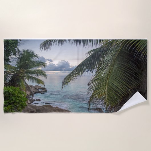 Serviette De Plage Plage d'été Palm Trees (Devant)
