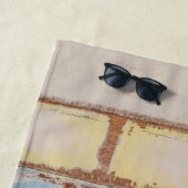 Serviette De Plage Plage d'été Patinée côtière Nautique Bois (En situation)