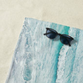 Serviette De Plage Plage Dreams Citation Inspiration Rétro Ocean Wave (En situation)