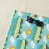 Serviette De Plage Plage Happy Place Thunder_Cove (En situation)