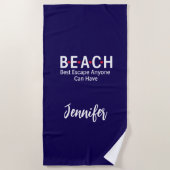 Serviette De Plage Plage Meilleure Évasion Que N'Importe Qui Peut Avo (Devant)