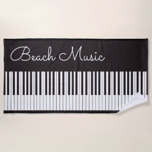 Serviette De Plage Plage Musique Piano Thème