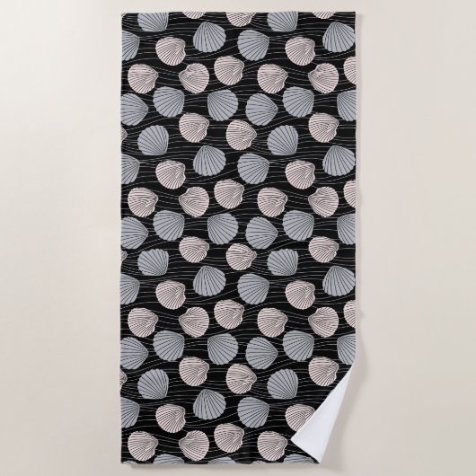 Serviette De Plage Plage Ocean Shell Coast Summer Beach Towne (Devant)