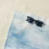 Serviette De Plage Plage Océanique Côtière   (En situation)