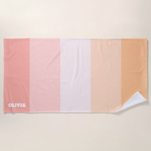 Serviette De Plage Plage Orange Grandes Plages Esthétique Serviette D