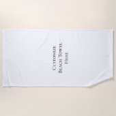 Serviette De Plage Plage personnalisée Vacances Design Modèle Piscine (Devant)