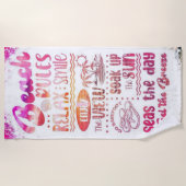 Serviette De Plage Plage Règles Serviette - Drôle & Pratique (Devant)