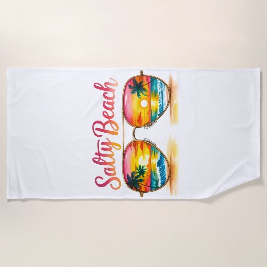 Serviette De Plage Plage Salée (Devant)