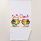 Serviette De Plage Plage Salée (Devant)