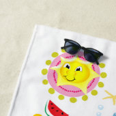 Serviette De Plage Plage Serviette Crabe Sun Fun (En situation)