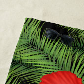 Serviette De Plage Plage Serviette-Palm Tropical & Fleurs (En situation)