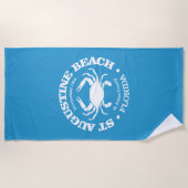 Serviette De Plage Plage St Augustine (crabe) (Devant)