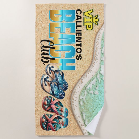 Serviette De Plage Plage Thème Plage serviette (Devant)