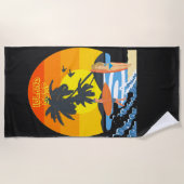Serviette De Plage Plage tropicale (Devant)