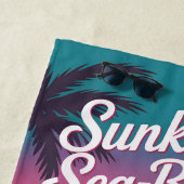 Serviette De Plage Plage Tropicale Brisée par le Soleil (En situation)