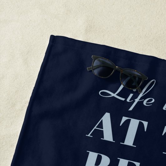 Serviette De Plage Plage tropicale Vacances Correspondance famille pe (En situation)