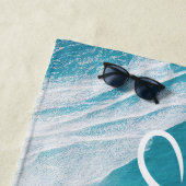 Serviette De Plage Plage tropicale Vagues de sable (En situation)