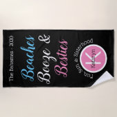 Serviette De Plage Plages, Alcool & Copines (Devant)