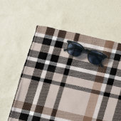 Serviette De Plage Plaid beige (En situation)