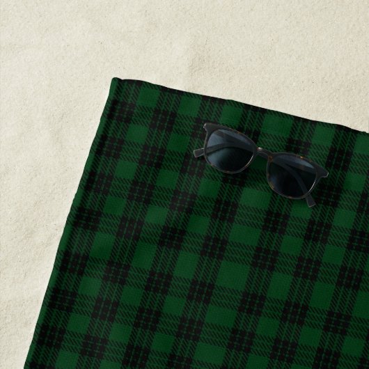 Serviette de plage plaid Graham Tartan (En situation)