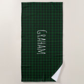 Serviette de plage plaid Graham Tartan (Devant)