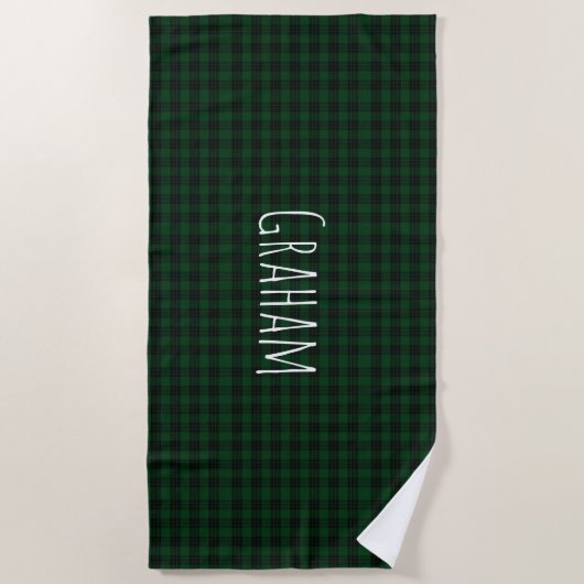 Serviette de plage plaid Graham Tartan (Devant)