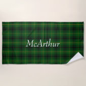 Serviette de plage plaid MacArthur Tartan (Devant)