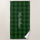 Serviette de plage plaid MacArthur Tartan (Devant)