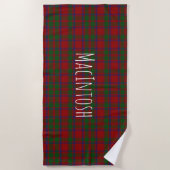 Serviette de plage Plaid MacIntosh Tartan (Devant)