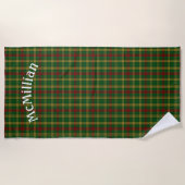 Serviette de plage Plaid MacMillian Tartan (Devant)