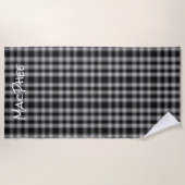 Serviette de plage Plaid MacPhee Tartan (Devant)