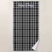Serviette de plage Plaid MacPhee Tartan (Devant)