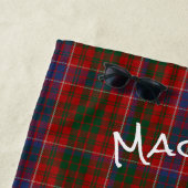 Serviette de plage Plaid MacRae Tartan (En situation)