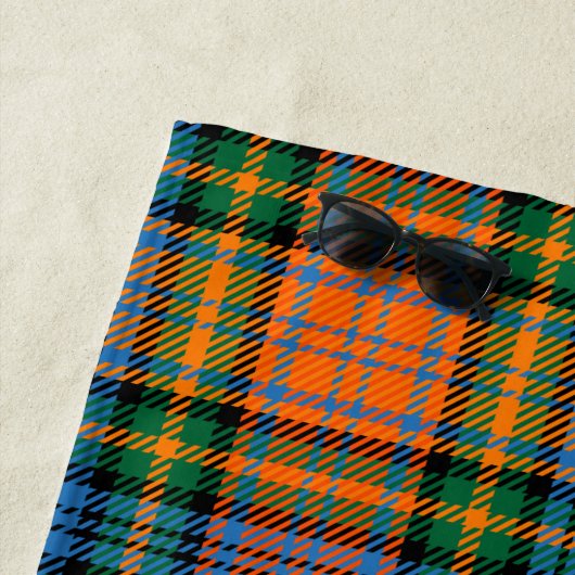 Serviette De Plage Plaid Rustic Tartan Clan Murray Elegant (En situation)