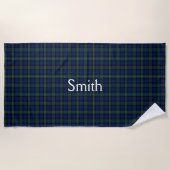 Serviette de plage plaid Smith Clan Tartan (Devant)