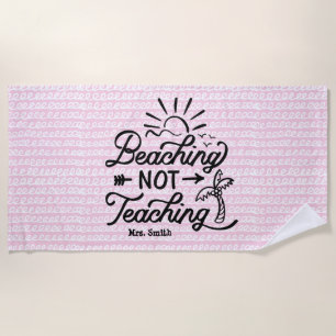 Serviette De Plage Plaidoyer non Citation amusante de l'enseignant r