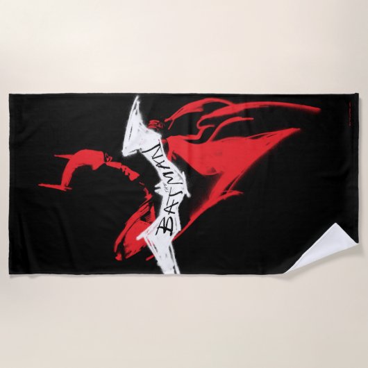 Serviette De Plage Plan de Batman Spraypaint (Devant)