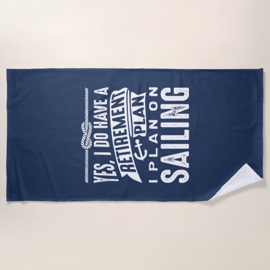 Serviette De Plage Plan de retraite - Voile (Devant)