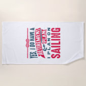 Serviette De Plage Plan de retraite - Voile (Devant)