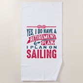 Serviette De Plage Plan de retraite - Voile (Devant)