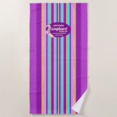 Serviette De Plage Planche de surf du pipeline Hawaiian striped - Vio (Devant)