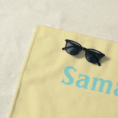 Serviette De Plage Planche de surf personnalisée Umbrella Summer Beac (En situation)