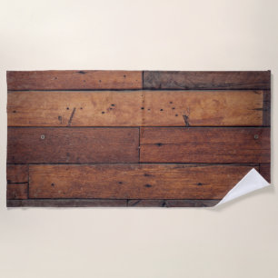 Serviette De Plage planches en bois
